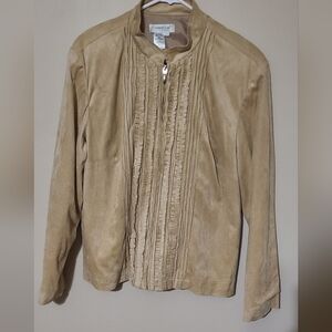 Coldwater Creek Beige Very Soft Jacket Size L